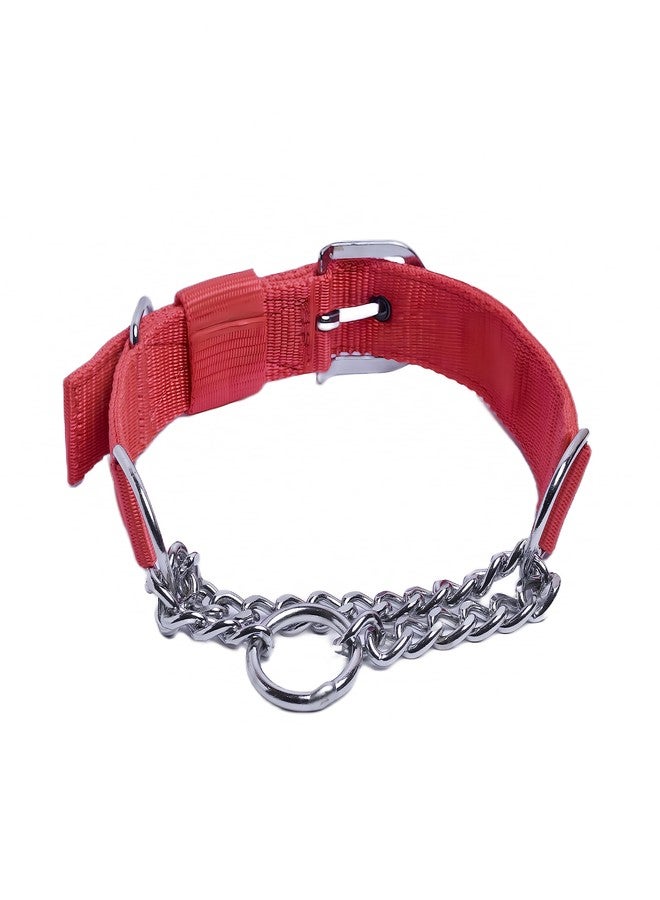 VIPCOLLECTION VIP Collection Premium Stainless Steel Dog Choke Collar for Gentle Training and Control fo All Breed Dogs Color-Red (Small) - Image 2